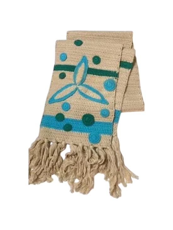 Samantha Treacy Accessories - Samantha Treacy Woven Statement Scarf Wrap - Coastal Grandmother, Artisan